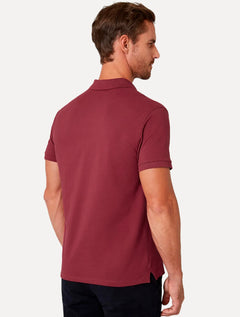 Polo Dudalina Piquet Essentials Cotton Basica Modal Vermelho Escuro
