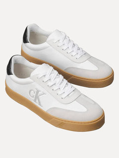 Tênis Calvin Klein Jeans Masculino Palito Embossed CK Branco