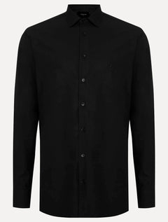 Camisa Dudalina Masculina Slim Fit Superfine Cotton Light Lisa Preta 53.06.5060 108