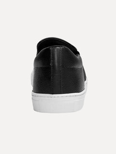 Tênis Calvin Klein Masculino Couro Slip On Project Iate Preto