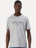 Camiseta Tommy Hilfiger Masculina Center Stack Cinza Mescla
