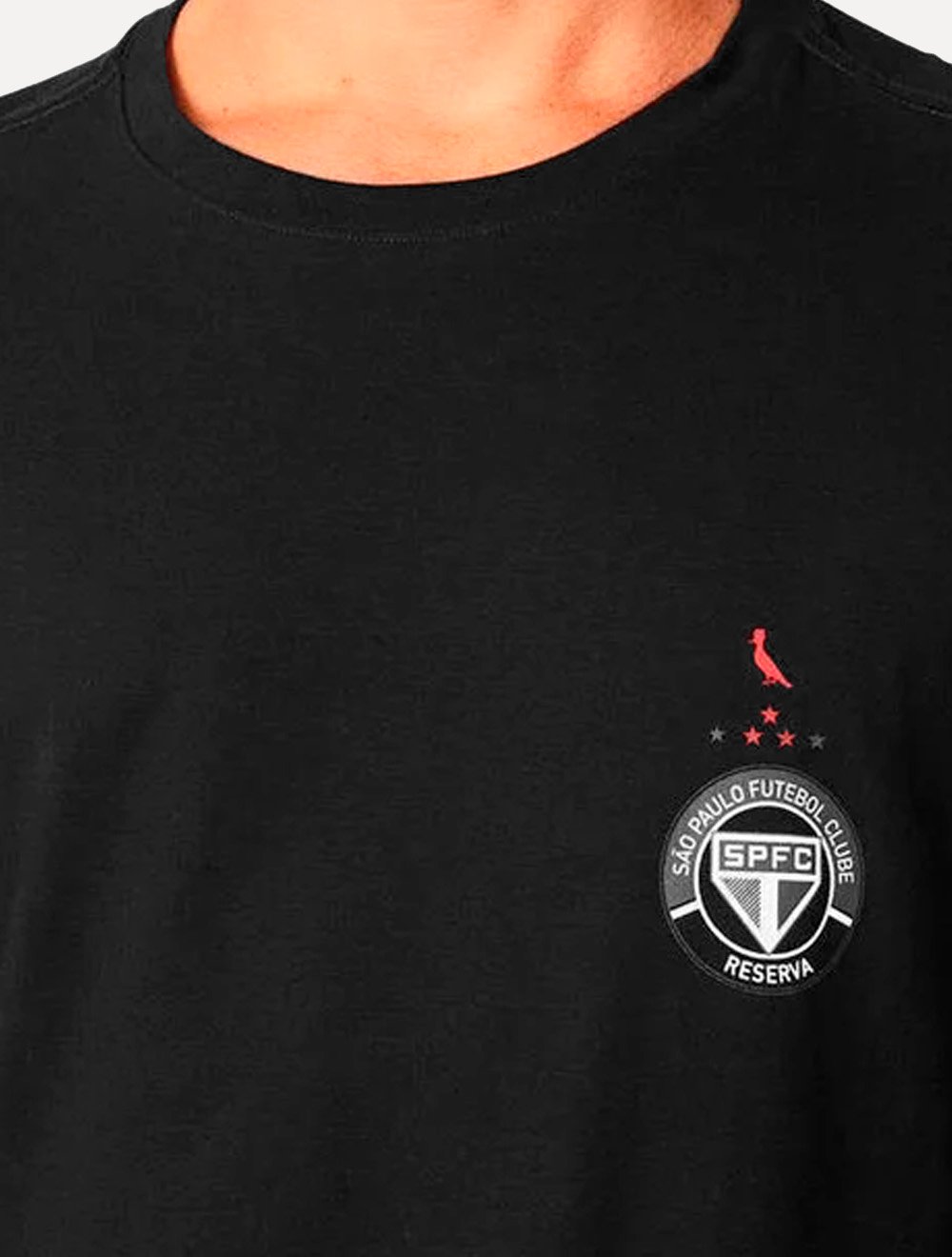 Camiseta Reserva Masculina São Paulo FC Mini Chest Preta