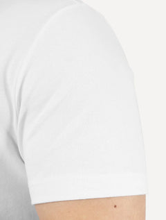 Camiseta Calvin Klein Masculina Piquet Rubber Patch Mono Logo Branca