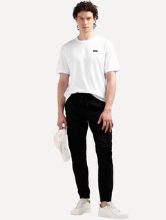 Camiseta Calvin Klein Jeans Masculina Egyptian Cotton Rubber Patch Branca