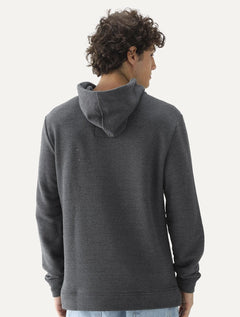 Casaco Reserva Masculino Moletinho Hoodie Capuz Grafite Mescla