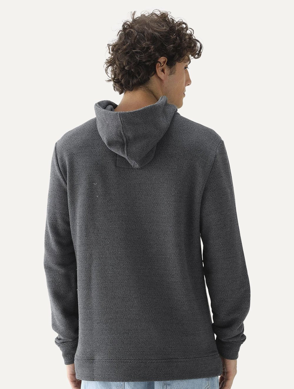 Casaco Reserva Masculino Moletinho Hoodie Capuz Grafite Mescla