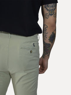 Calça Reserva Masculina de Sarja Casual Iron Verde Claro