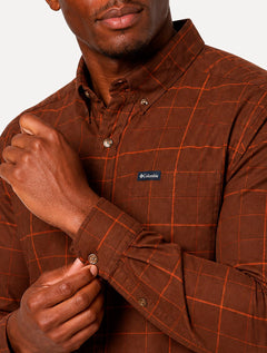Camisa Columbia Masculina Rapid Rivers II Xadrez Marrom