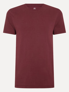 Camiseta John John Masculina Slim Fit Simple Vinho