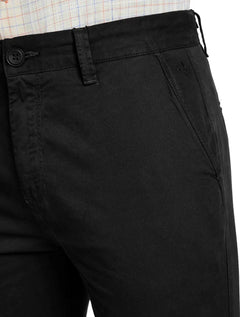 Bermuda Dudalina Sarja Chino Comfort Tinturada Preta