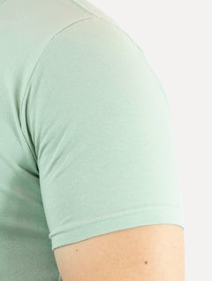 Camiseta Ellus Masculina Cotton Slim Easa Mono Verde Claro