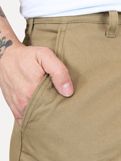 Bermuda Levis Masculina Sarja Chino Straight Areia