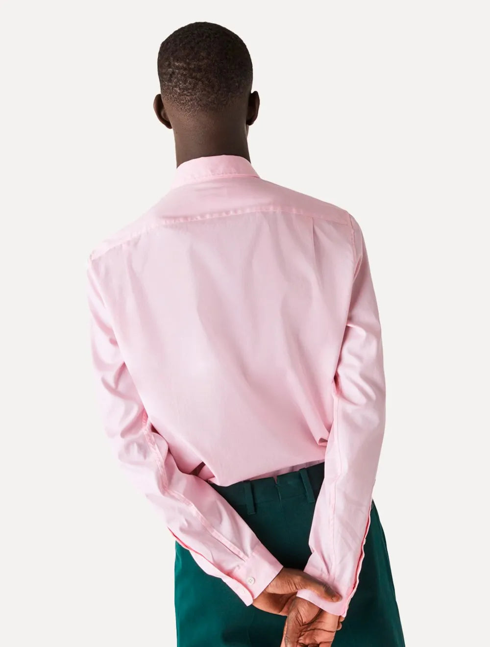 Camisa Lacoste Masculina Regular Premium Cotton Rosa Claro