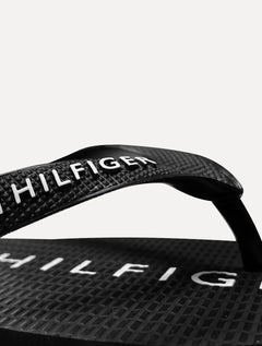 Chinelo Tommy Hilfiger Masculino Rubber Texture Strip Simon 34R Preto/Cinza