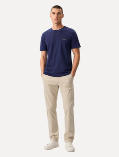 Camiseta Calvin Klein Masculina Piquet Orgânico Azul Marinho