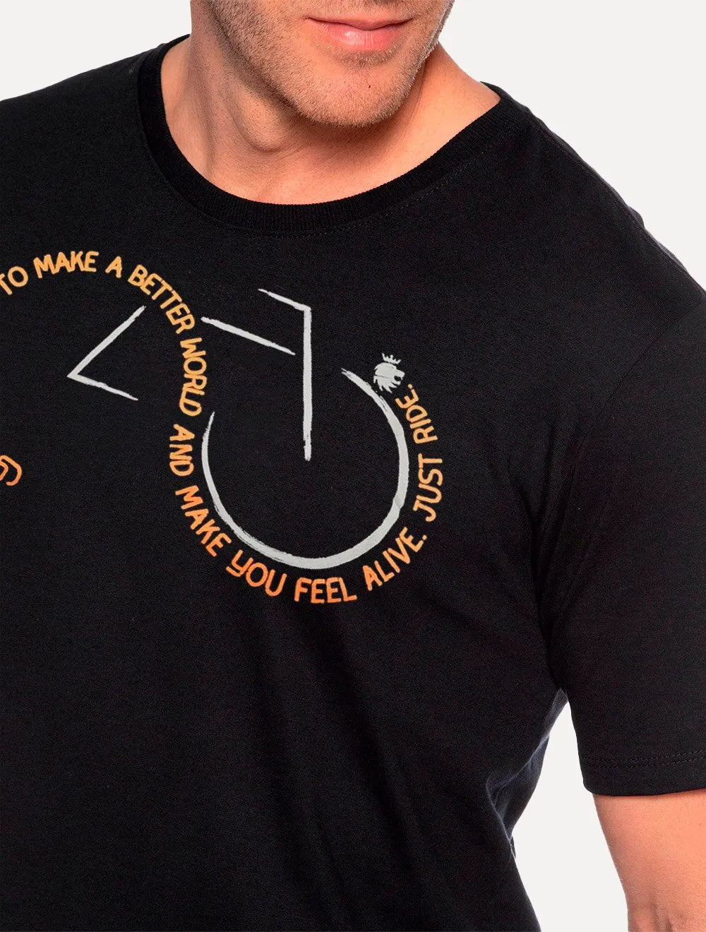 Camiseta Von der Volke Masculina Origineel Cycling Preta
