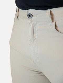 Calça Ellus Sarja Color Twill Slim Cinza Claro