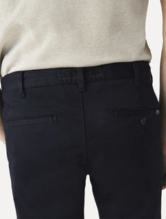 Calça Lacoste Masculina Sarja Chino Slim Fit New Classic Azul Marinho