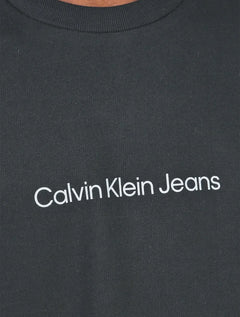 Moletom Calvin Klein Jeans Crewneck Front Logo Grafite Mescla