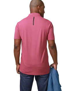 Polo Calvin Klein Jeans Masculina Piquet Omega Logo Rosa Escuro