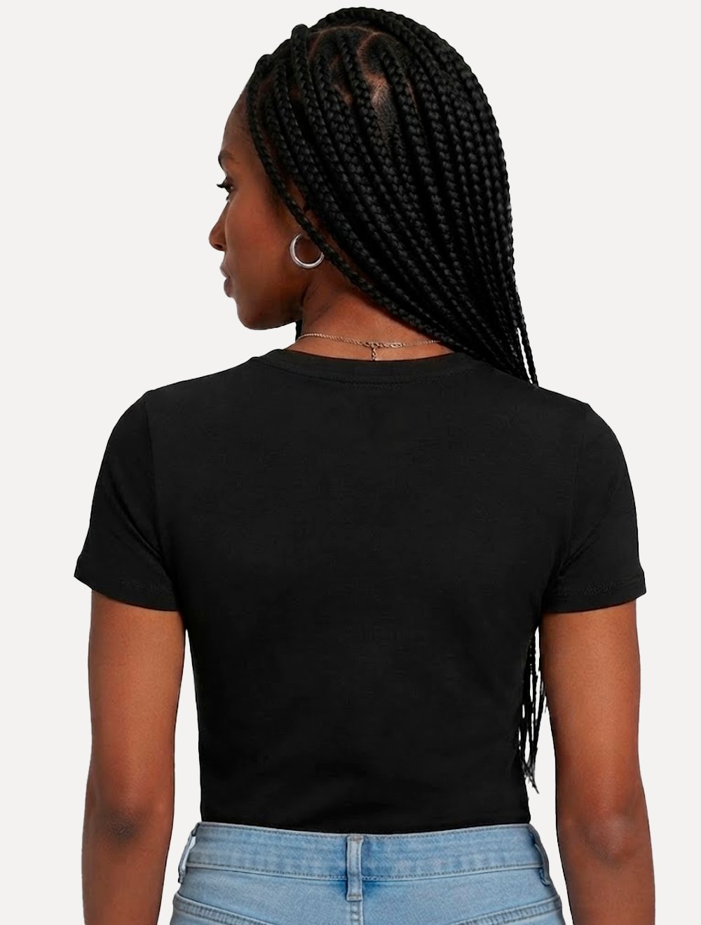 Camiseta Guess Feminina Signature Bright Logo Preta