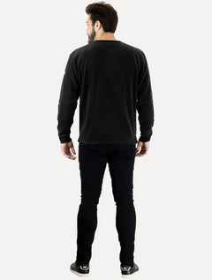 Blusa Columbia Masculina Fleece Steens Mountain Crew 2.0 Preta