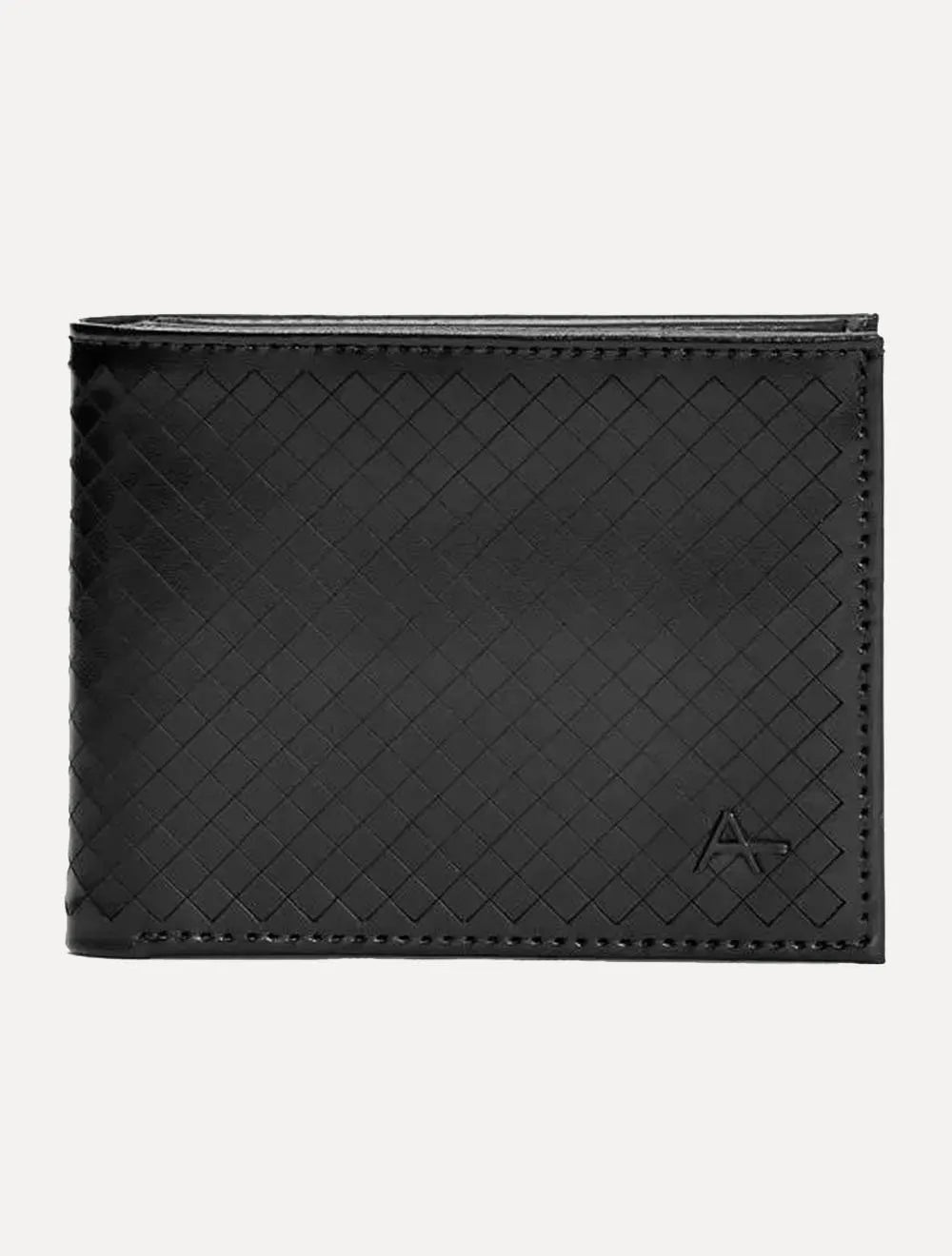 Carteira Aramis Masculina Couro Losango Preta