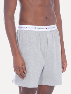 Cueca Tommy Hilfiger Box Core Knit Interlock Athletic Cinza