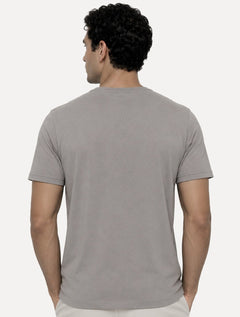 Camiseta Dudalina Masculina Cotton Flex Cinza Médio