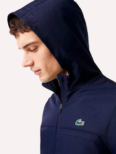 Jaqueta Lacoste Masculina Zipped Sport Training Azul Marinho