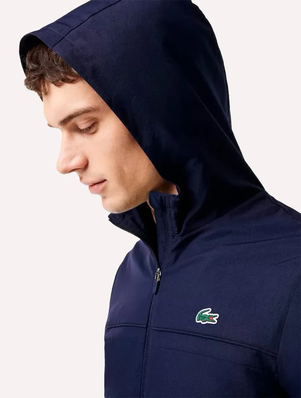 Jaqueta Lacoste Masculina Zipped Sport Training Azul Marinho