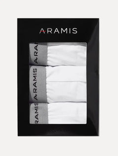 Cuecas Aramis Boxer Cotton Branca Pack 3UN