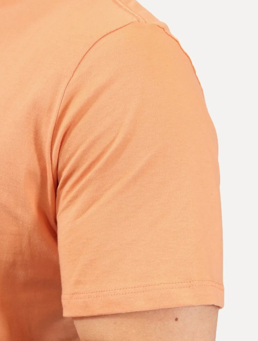 Camiseta Dudalina Masculina Essentials Modal Logo Laranja