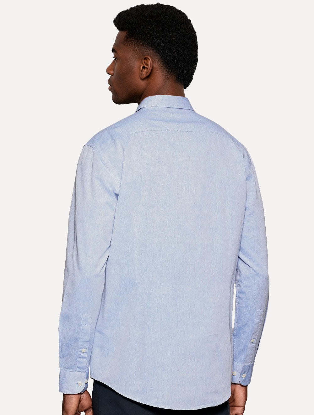 Camisa Aramis Masculina Slim Algodão Willis Azul Claro