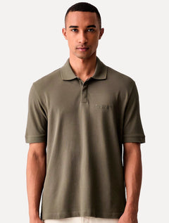 Camisa Polo Armani Exchange Regular Fit Light Logo Milano Marrom