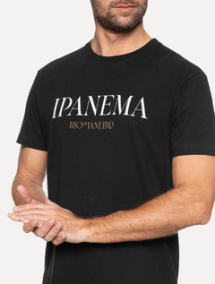 Camiseta Osklen Masculina Regular Vintage Ipanema Serif Preta