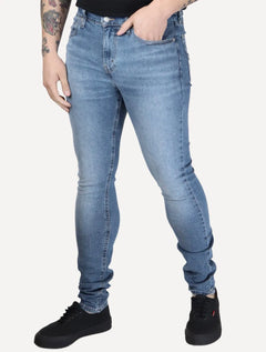 Calça Levis Jeans Masculina 510 Skinny Stoned Azul Médio