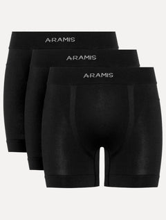 Cuecas Aramis Boxer Sem Costuras Pretas Pack 3UN