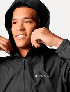 Jaqueta Columbia Masculina Discovery Loop Windbreaker Preta