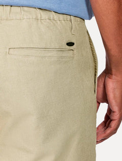 Bermuda Aramis Masculina Chino Cotton Sarja Cadarço Cáqui Mescla