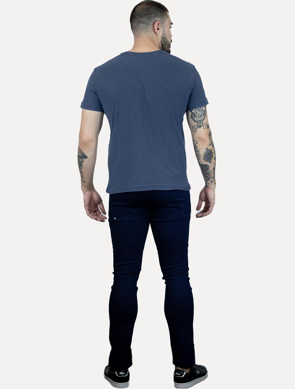 Camiseta Osklen Masculina Slim Rough Trident Surfing Marinho