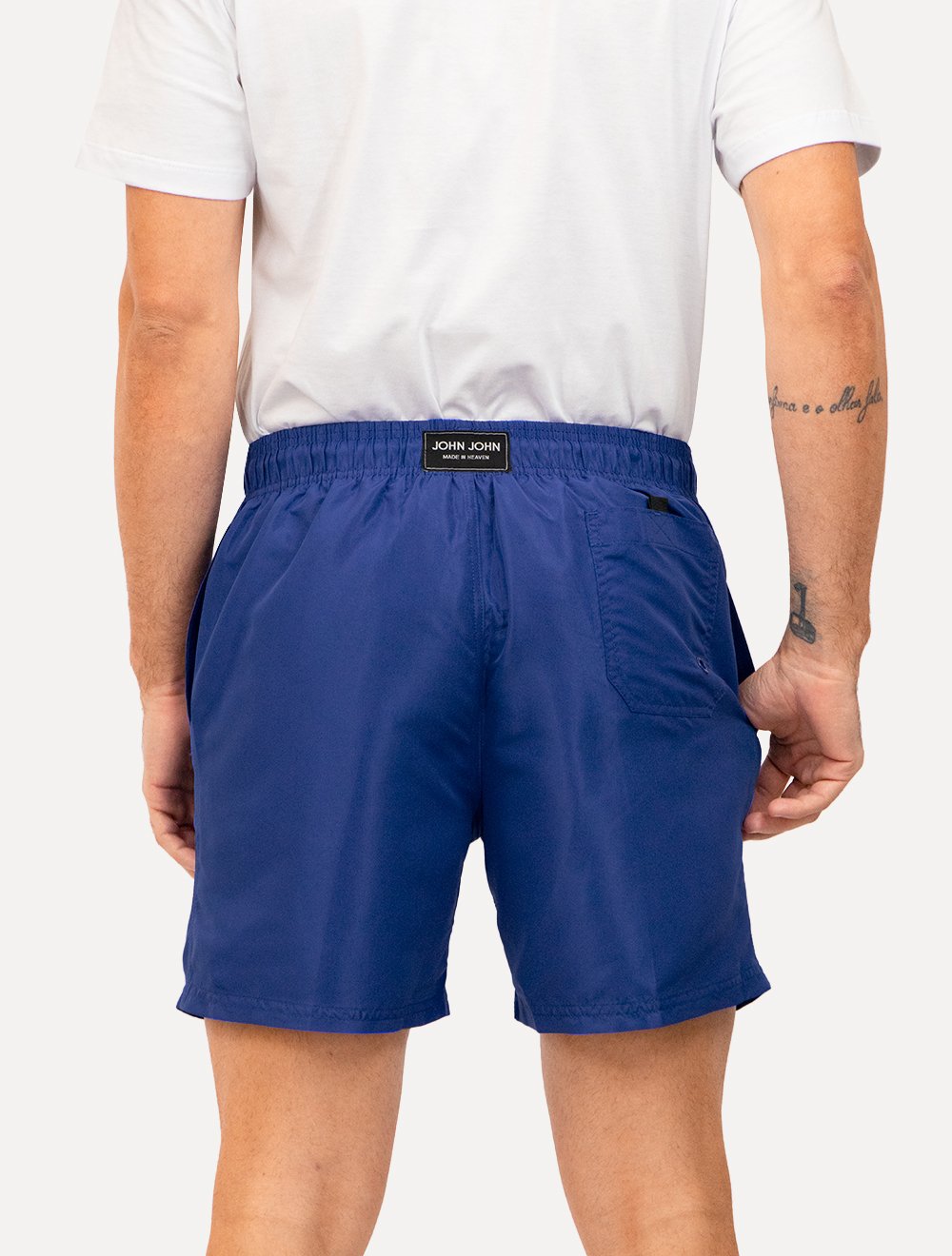 Short John John Masculino Trancoso Fiji Bic Azul Royal