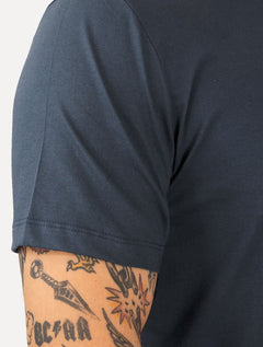 Camiseta Individual Masculina Slim Logo Azul Marinho