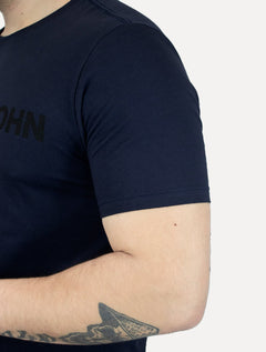 Camiseta John John Masculina JJ Basic Logo Rusty Azul Marinho