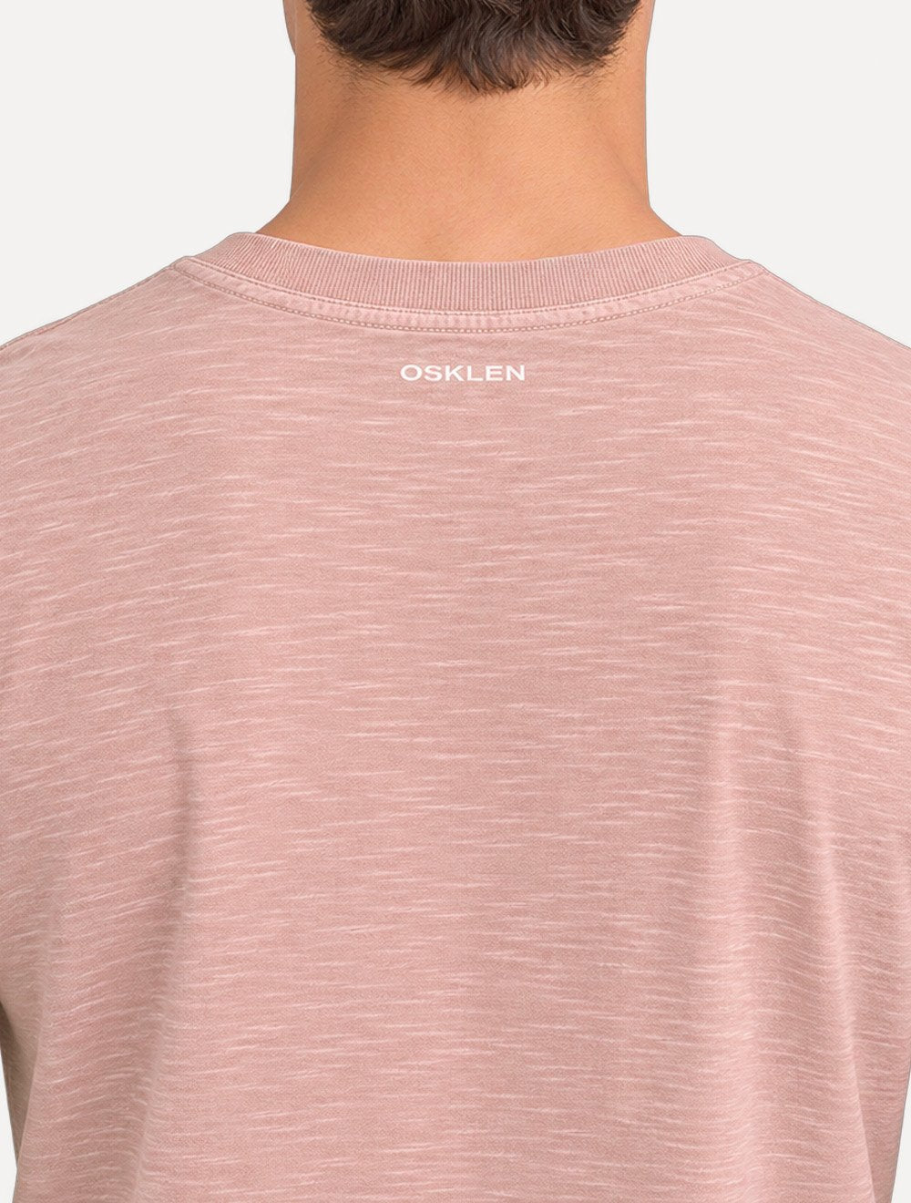 Camiseta Osklen Masculina Slim Rough Painted 7 Rosa
