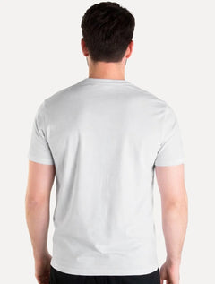 Camiseta Ellus Masculina Basic Blur Foil Cinza Claro