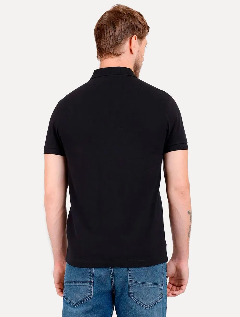 Polo Aramis Masculina Basic Piquet Preta