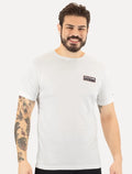 Camiseta Tommy Hilfiger Masculina Regular Printed Badge Color Branca