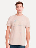 Camiseta Aramis Masculina Eco Pet Estampa Vertices Cáqui