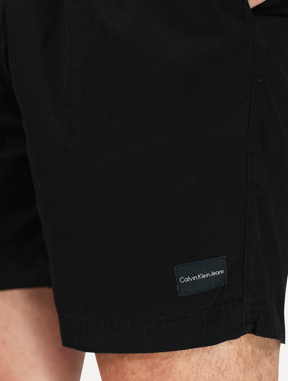 Short Calvin Klein Jeans Sarja Masculino Color Elastic Silk Logo Preto